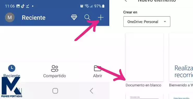 crear un nuevo documento en word # 2